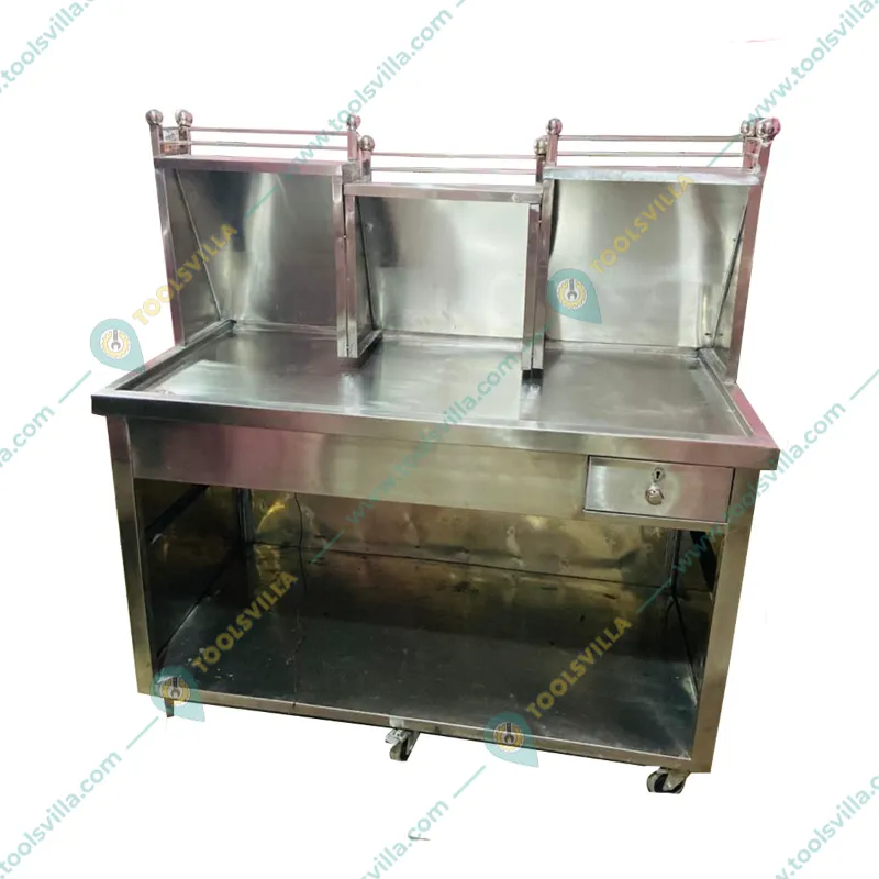 Commercial 5 ft Juice Counter, Stainless Steel Body